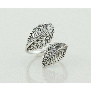Sterling Silver Bypass Ring Size 9 1/4